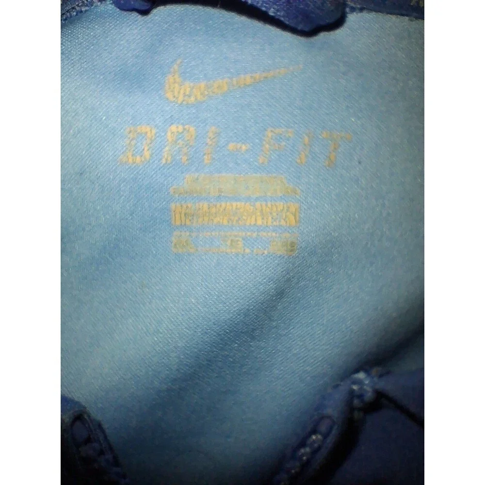 Nike Dri-FIT Full Zip Hoodie Jacket Men's 2XL Blue Athletic Training Sweatshirt